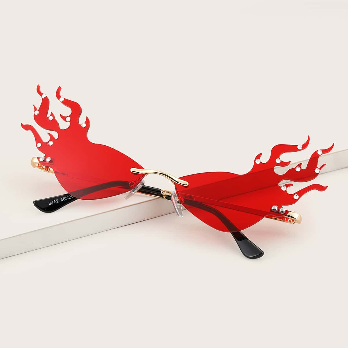 

Rimless Flame Frame Sunglasses