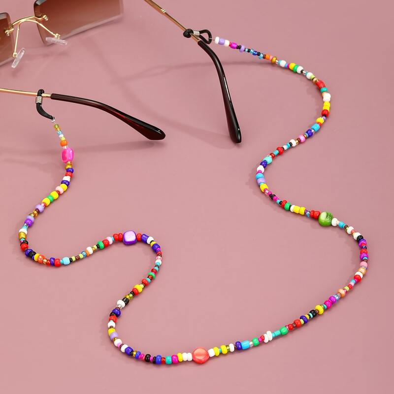 

Colorful Beaded Glasses Chain, Multicolor