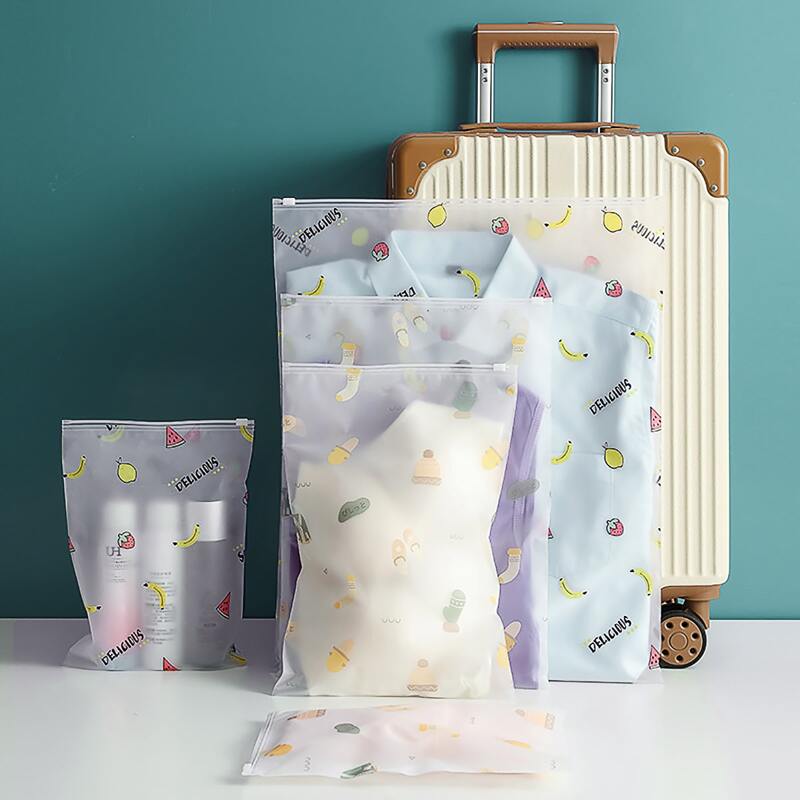 

5pcs Fruit Print Travel Storage Bag, Multicolor