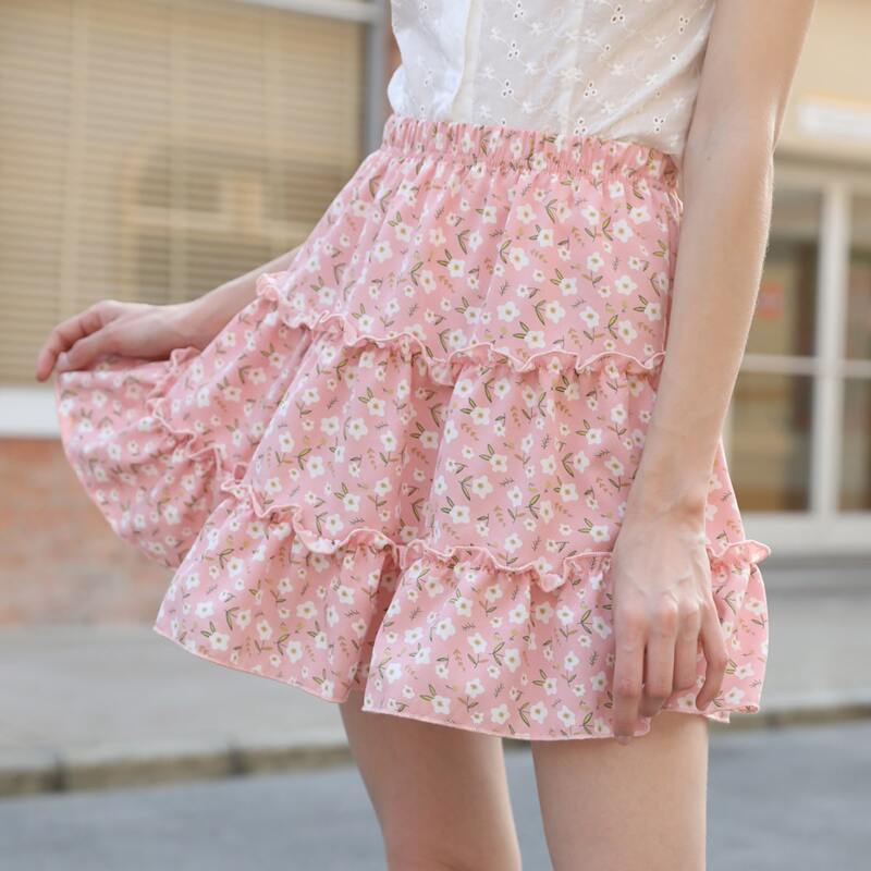 

Ditsy Flower Layered Skirt, Multicolor