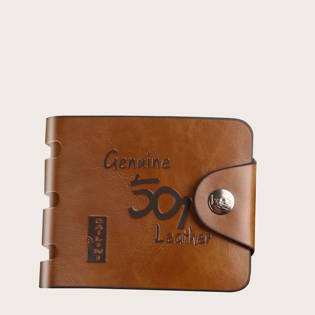

Guys Snap Button Wallet, Brown