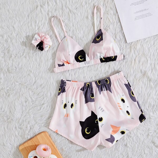

3 Pack Cartoon Graphic Night Set, Multicolor