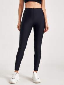 Juan Carlos Angleró High Waist Floral Print Leggings - Black - View 3