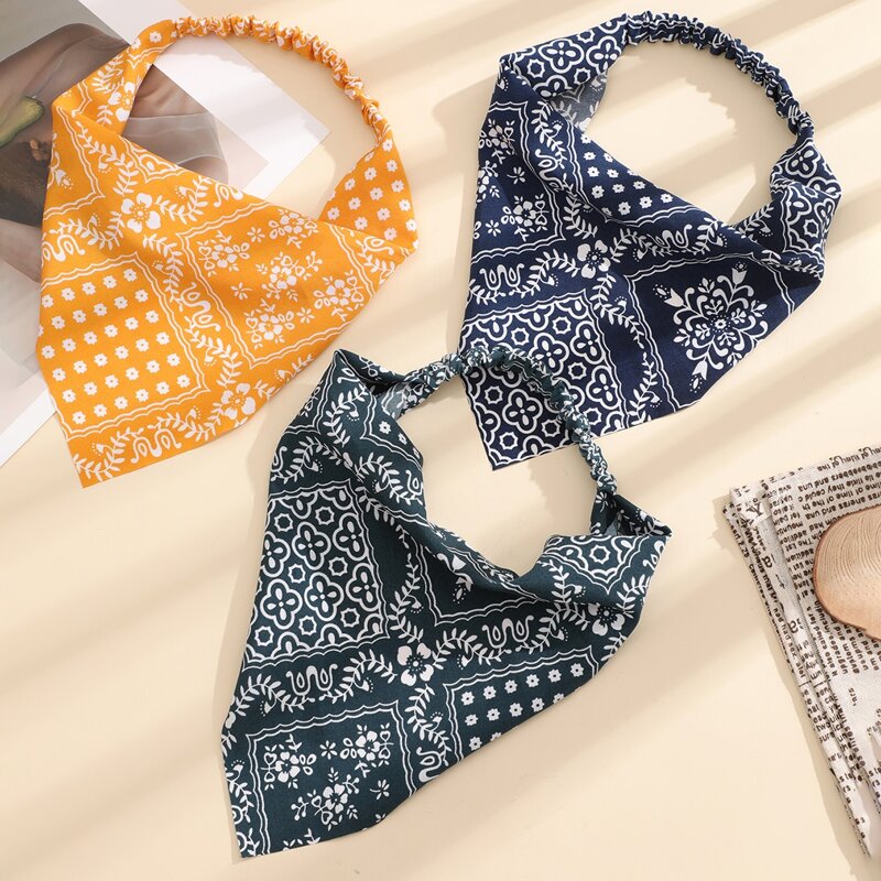 

3pcs Flower Pattern Headband, Multicolor