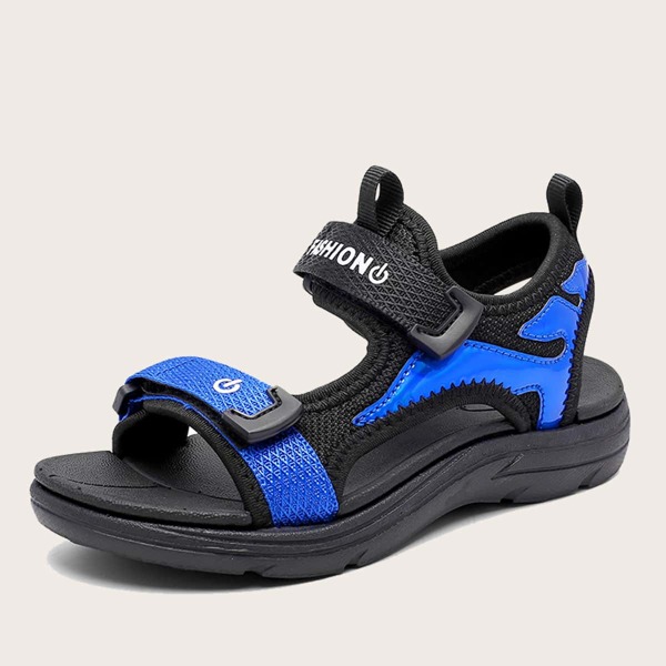 

Boys Letter Graphic Sandals, Black