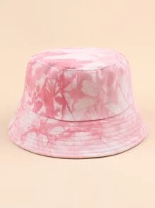 Tie Dye Pattern Reversible Bucket Hat - View 1