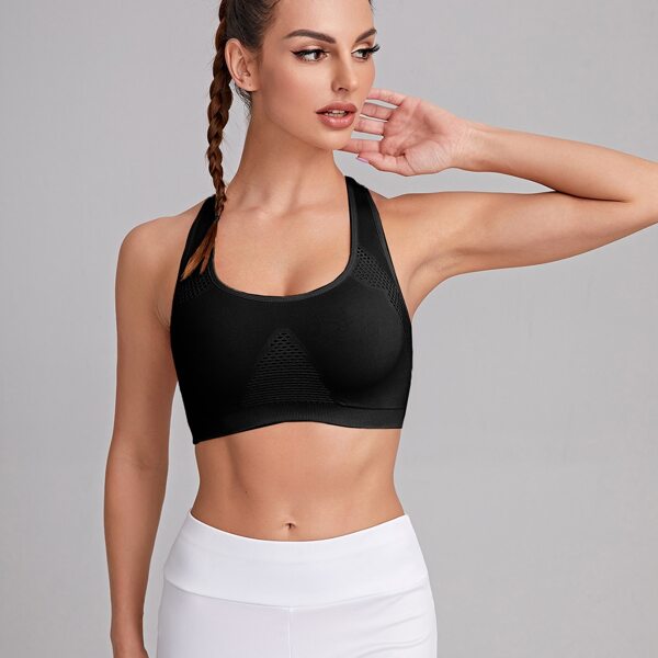 

Medium Support Cut Out Sports Bra, Black