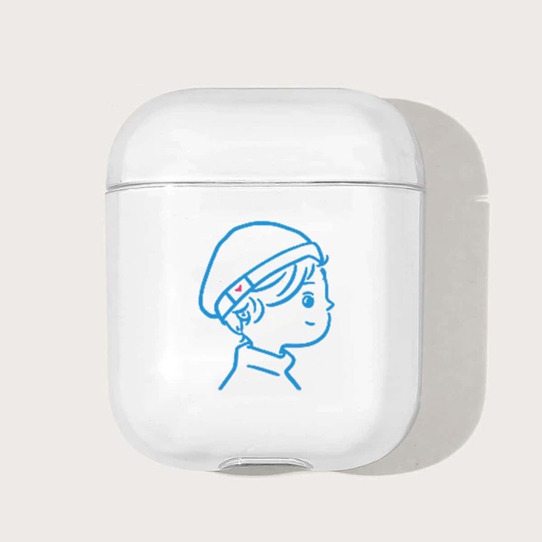 

Cartoon Figure Graphic AirPods Case, Clear