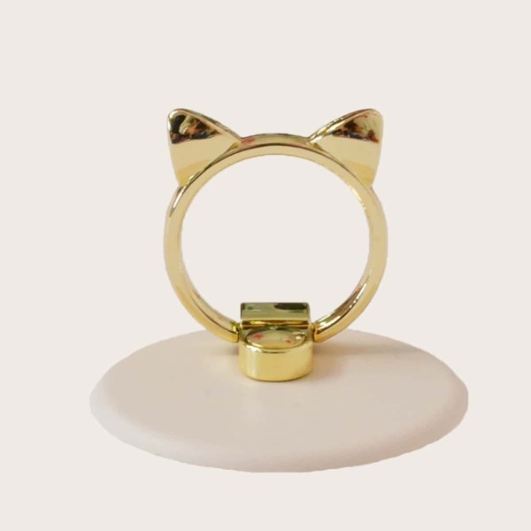 

Cat Ear Design Phone Ring Holder, Apricot