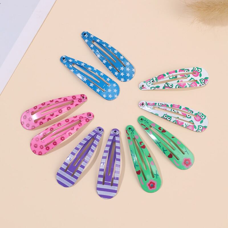 

10pcs Colorful Hair Clip, Multicolor