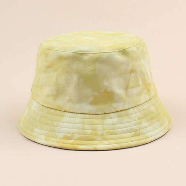 

Tie Dye Pattern Reversible Bucket Hat, Yellow