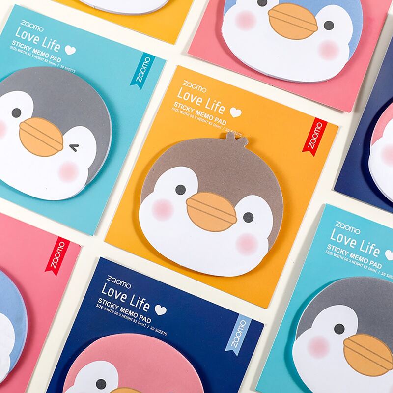 

1pc Random Penguin Random Sticky Note, Multicolor