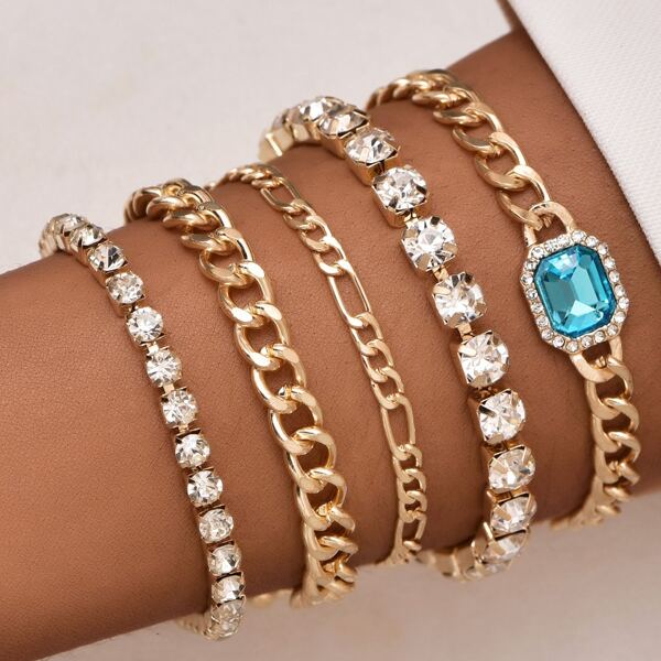 

Повседневный Браслеты, Золотистый