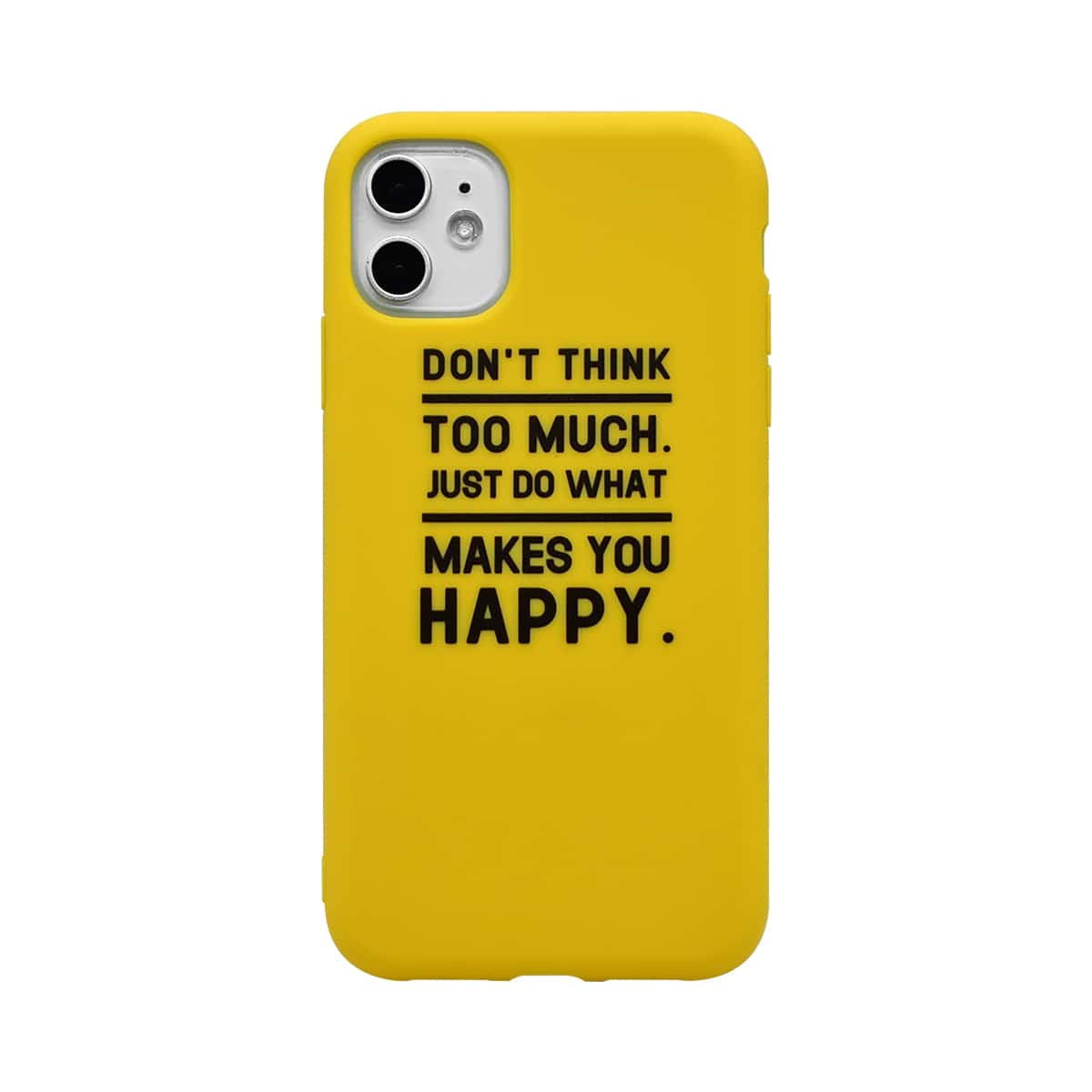 

Slogan Graphic iPhone Case, Yellow