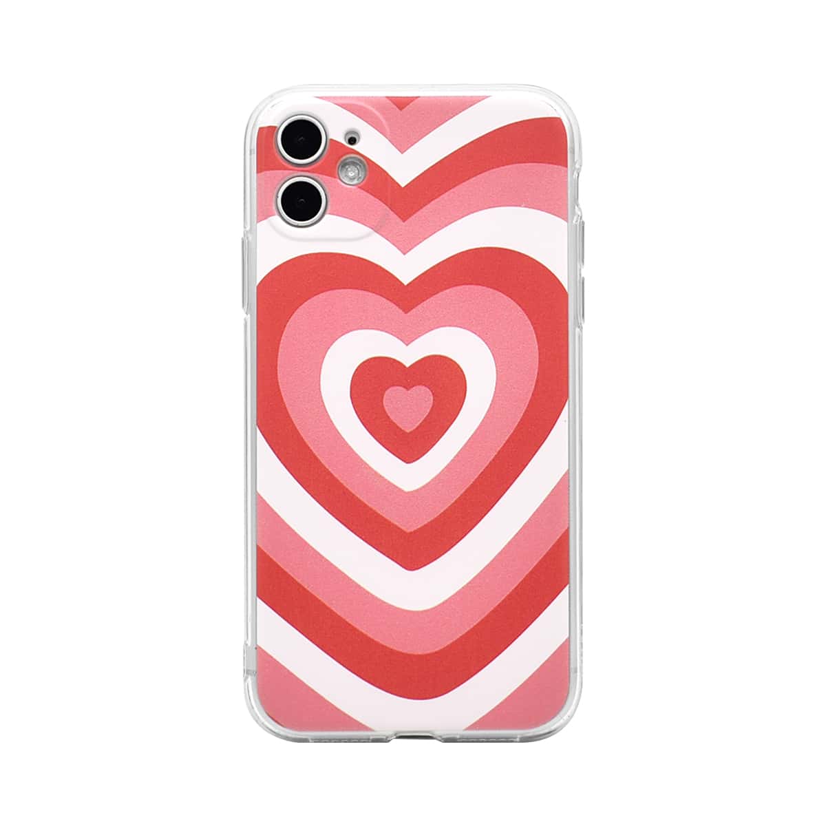 

Heart Print iPhone Case, Pink