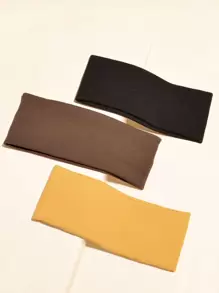3pcs Plain Knit Headband - Multicolor - View 1