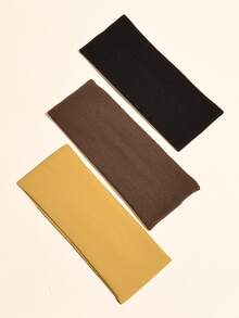 3pcs Plain Knit Headband - Multicolor - View 2