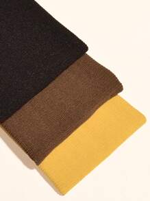 3pcs Plain Knit Headband - Multicolor - View 3