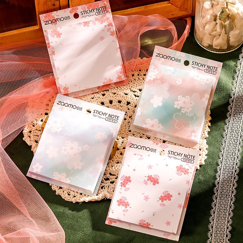 

1pc Flower Print Random Sticky Note, Multicolor