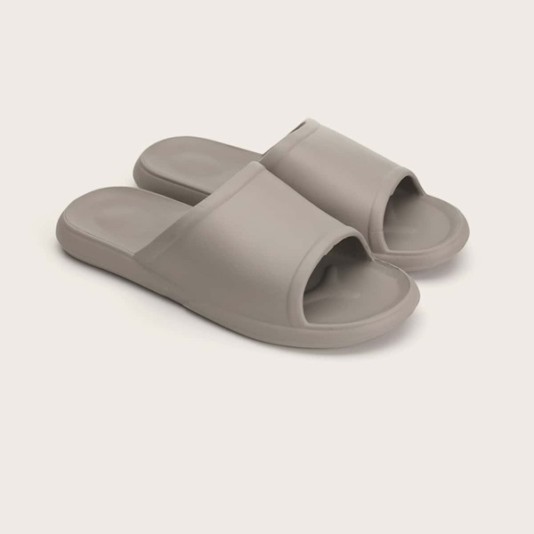 

Men Minimalist Shower Slippers, Light grey