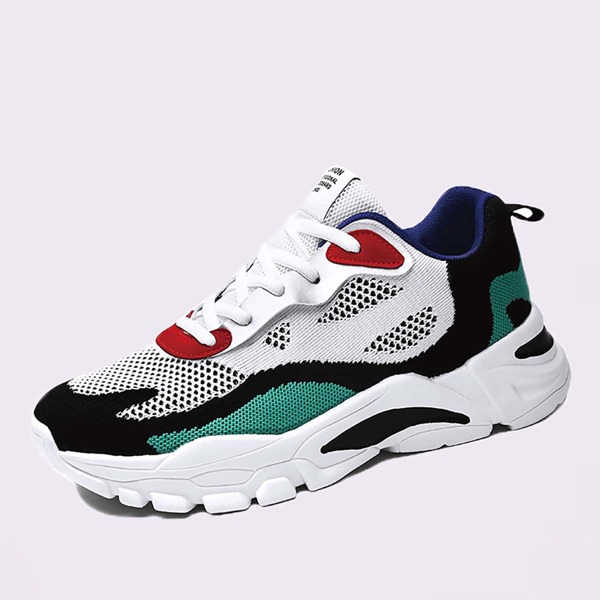 

Men Color Block Chunky Sneakers, Multicolor