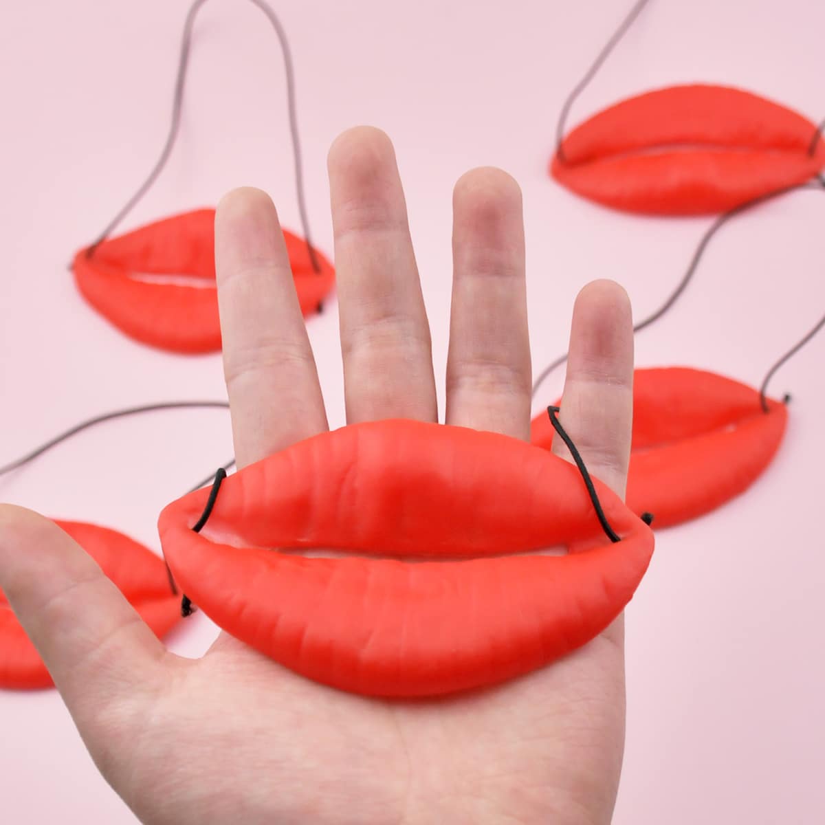 

3pcs Party Red Lips Tricky Prop