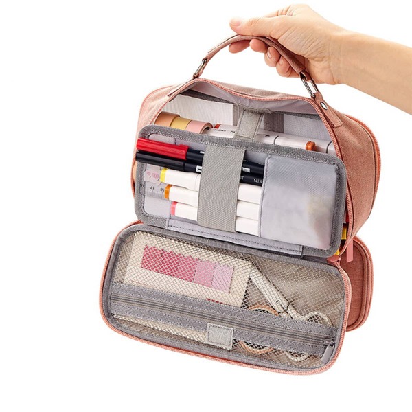 

1pc Large Pencil Bag, Pink