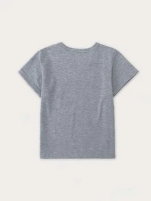 Girls Butterfly Print Short Sleeve Tee