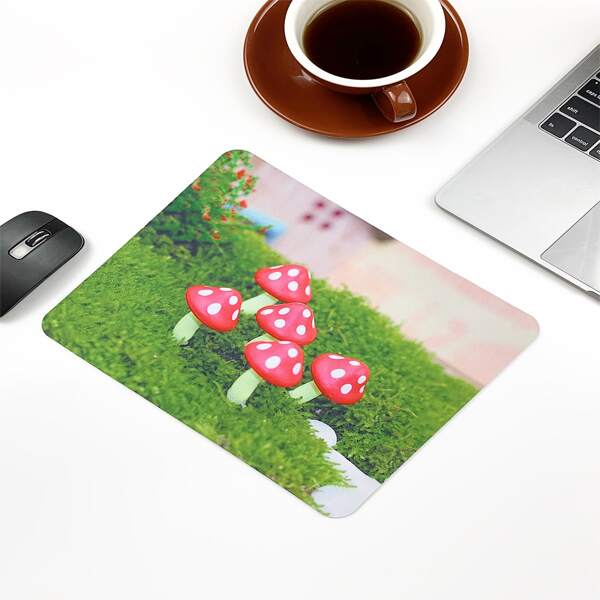 

Mushroom Print Mouse Pad, Multicolor