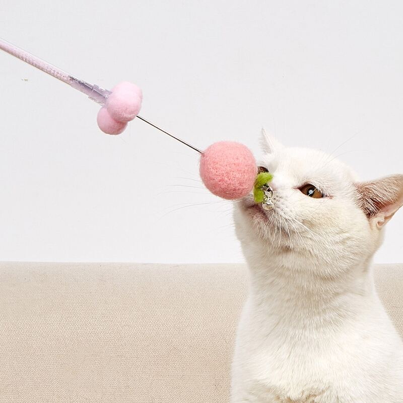 

Peach Design Cat Teaser Stick, Pink