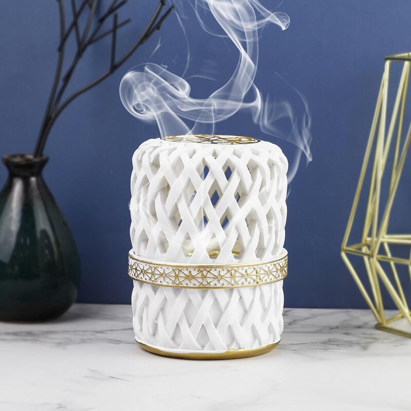

Hollow Incense Burner, White