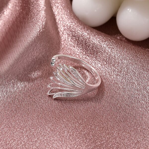 

Hollow Out Cuff Ring, Silver