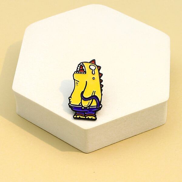 

Cartoon Design Brooch, Multicolor