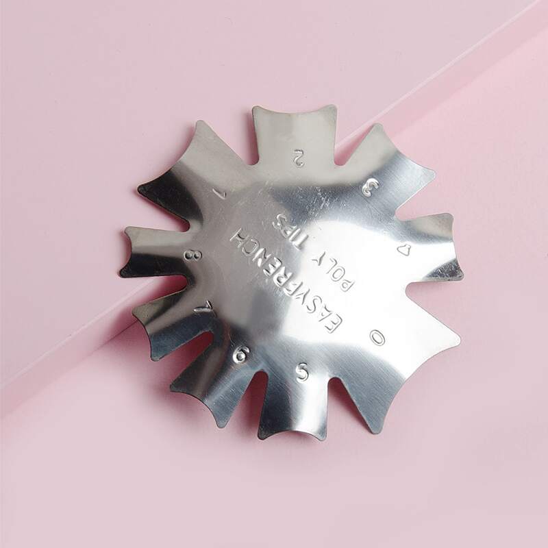 

1pc Nail Design Stamping Plate, Silver