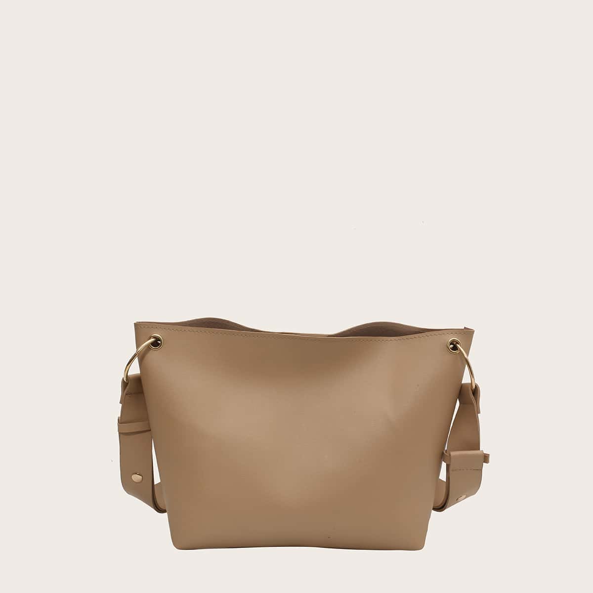 

Solid Shoulder Bag, Khaki