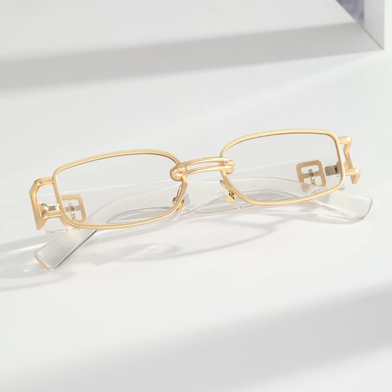 

Contrast Metal Frame Eyeglasses