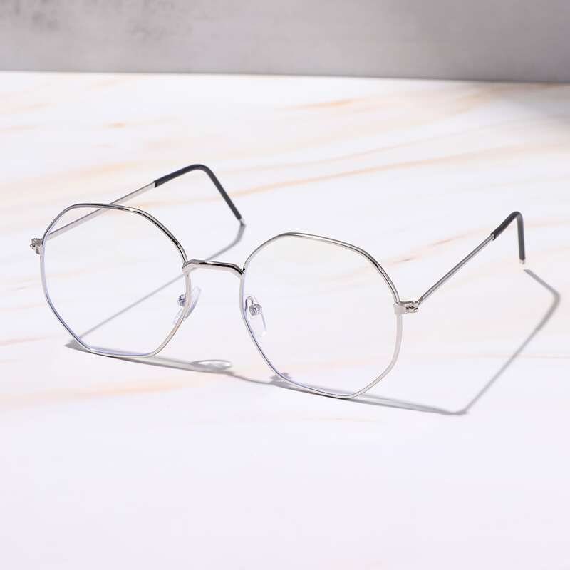 

Metal Frame Polygon Eyeglasses