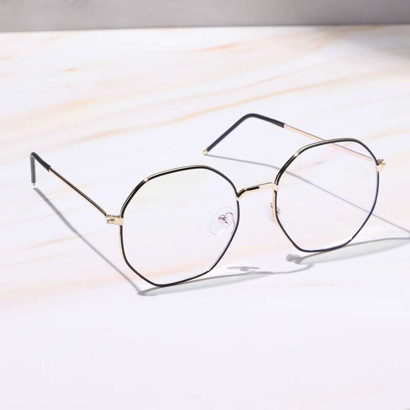 

Metal Frame Polygon Eyeglasses