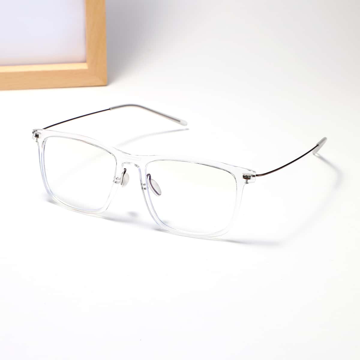 

Clear Frame Square Eyeglasses