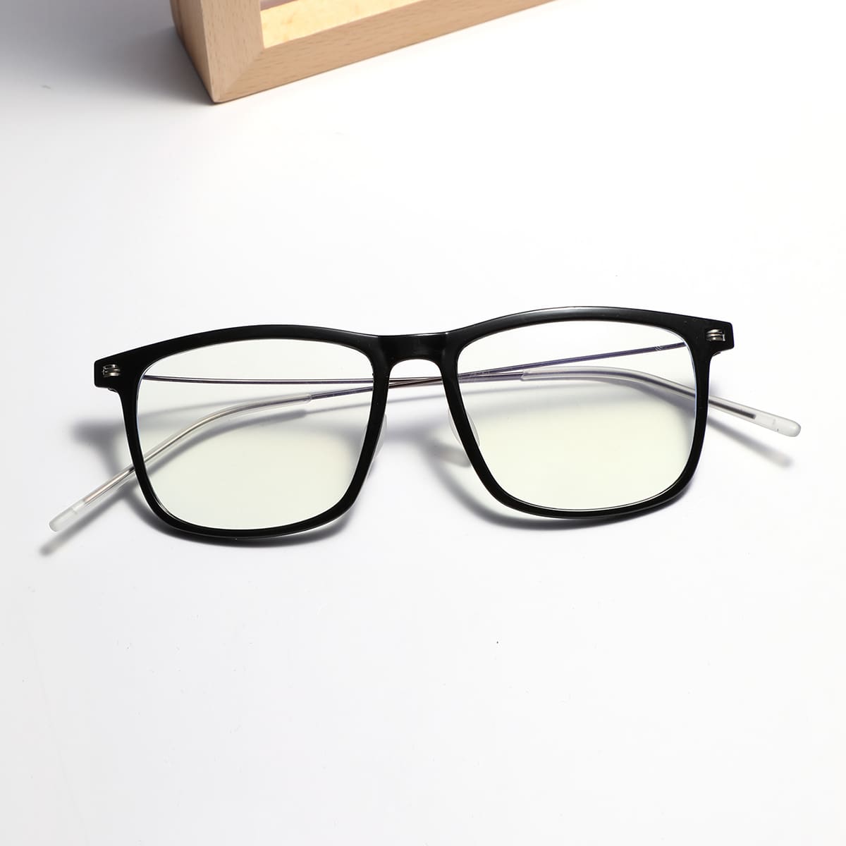 

Skinny Frame Square Eyeglasses