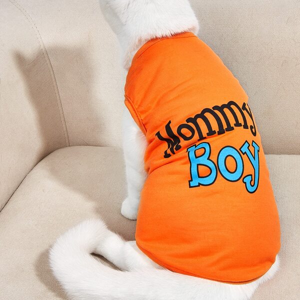

Letter Graphic Pet Tank, Orange