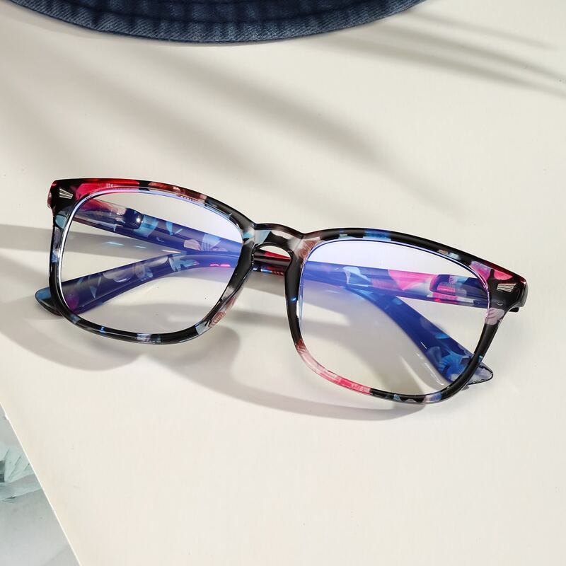 

Floral Frame Square Eyeglasses