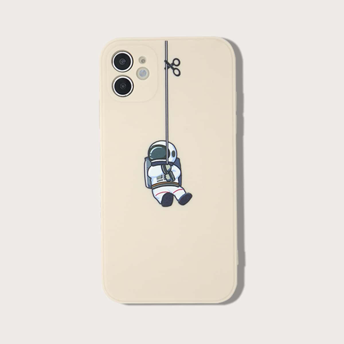 

Astronaut Print iPhone Case, Beige