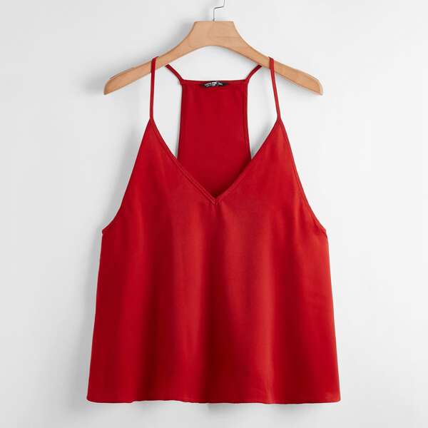 

Plus Solid Cami Top, Burgundy