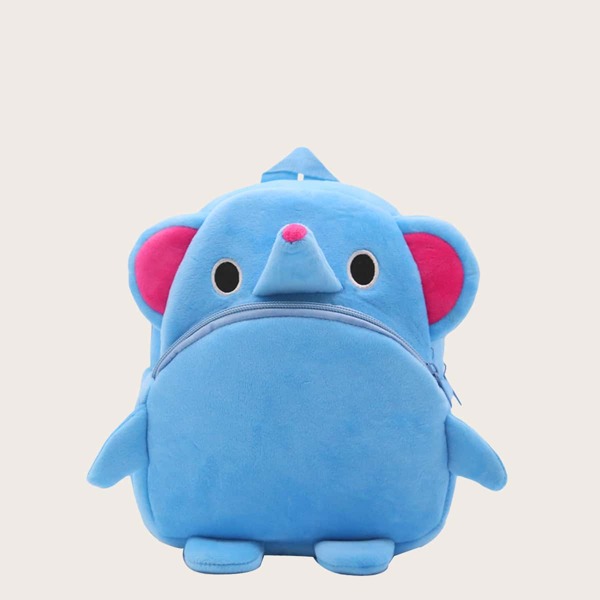 

Kids Cartoon Design Pocket Front Backpack, Blue