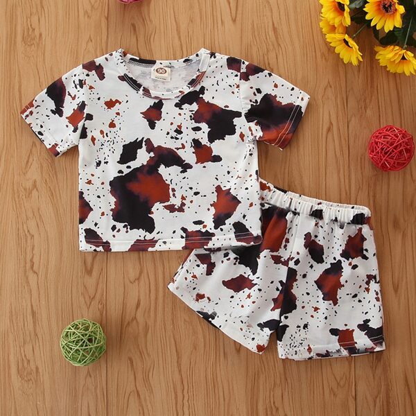 

Toddler Boys Color Block Tee & Shorts, Multicolor