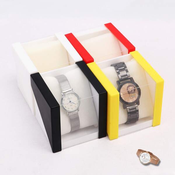 

1pc Random Color Watch Storage Box, Multicolor