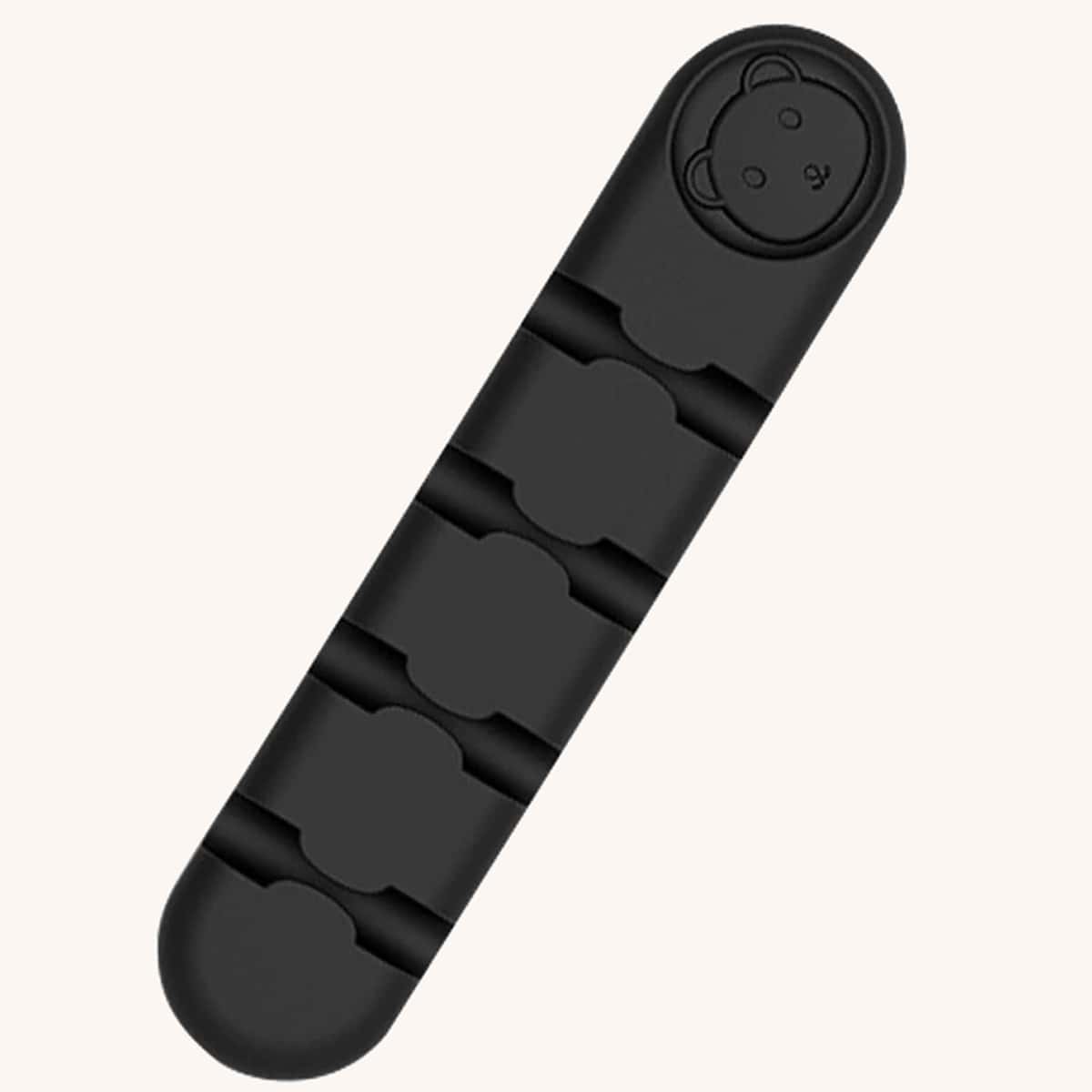 

1pc Cartoon Data Cable Organizer, Black
