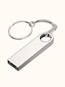 金屬USB閃存驅動器 - 銀色 - 查看 1