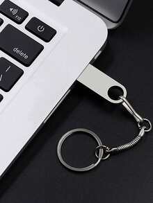 金屬USB閃存驅動器 - 銀色 - 查看 3